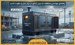 راهنمای حفاظت از دیزل ژنراتور در برابر باران و رطوبت شدید